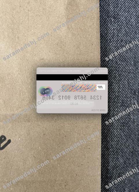 Uruguay HSBC Bank mastercard photolook back